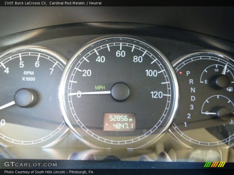 Cardinal Red Metallic / Neutral 2005 Buick LaCrosse CX