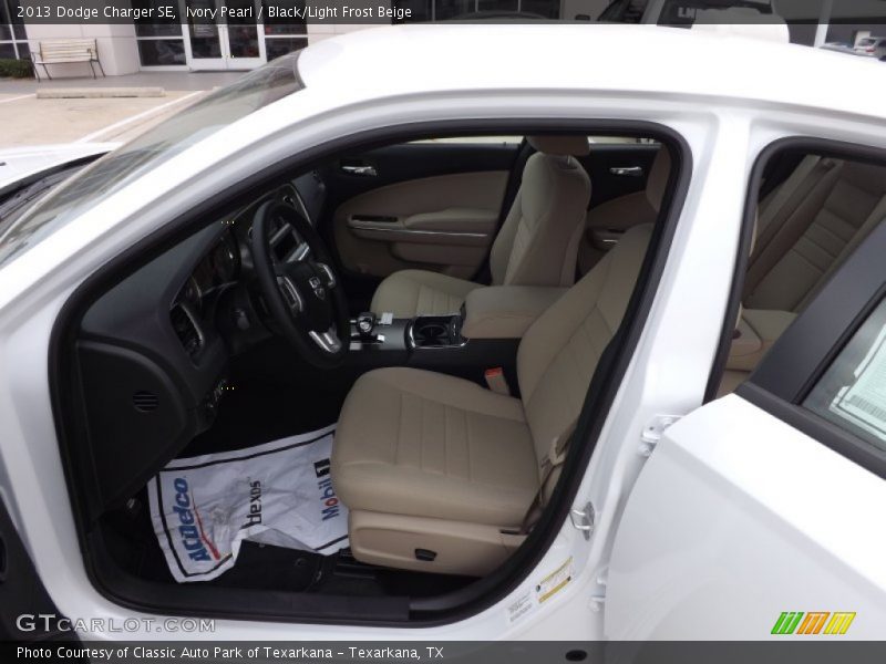 Ivory Pearl / Black/Light Frost Beige 2013 Dodge Charger SE