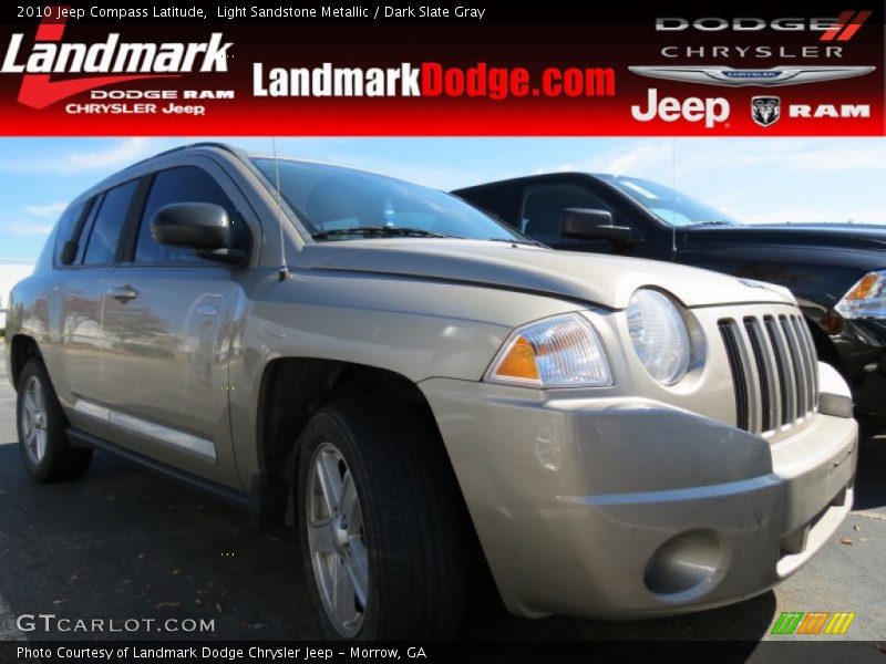 Light Sandstone Metallic / Dark Slate Gray 2010 Jeep Compass Latitude