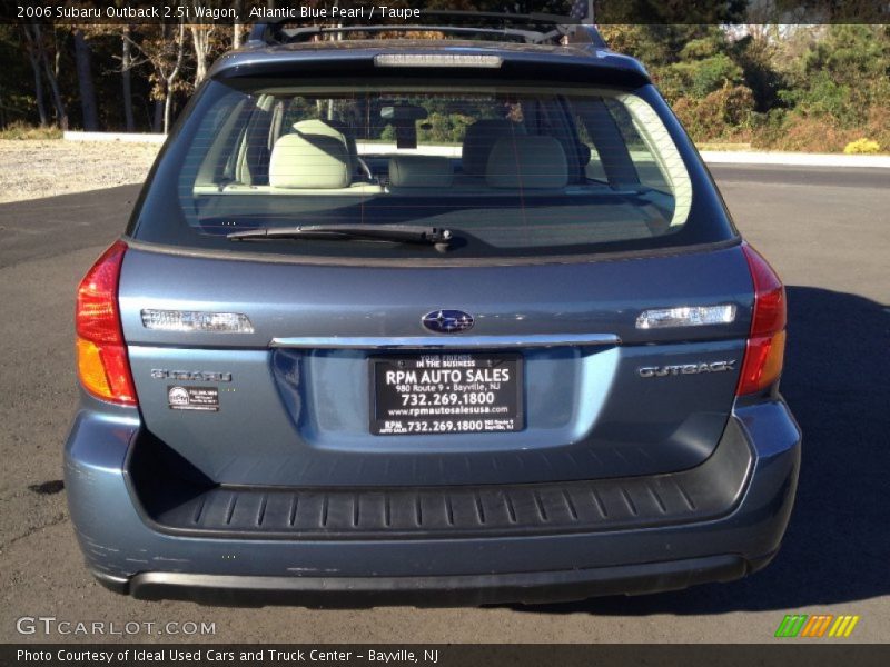 Atlantic Blue Pearl / Taupe 2006 Subaru Outback 2.5i Wagon