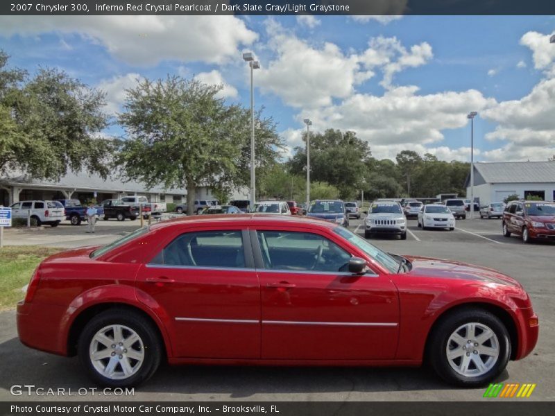 Inferno Red Crystal Pearlcoat / Dark Slate Gray/Light Graystone 2007 Chrysler 300