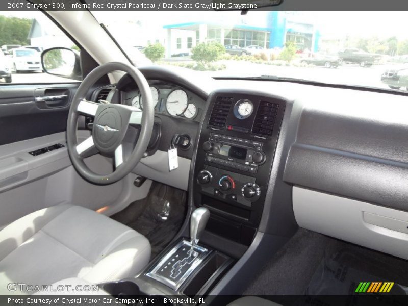 Inferno Red Crystal Pearlcoat / Dark Slate Gray/Light Graystone 2007 Chrysler 300
