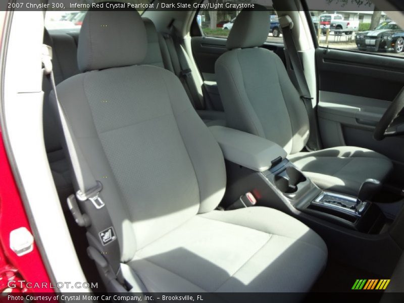 Inferno Red Crystal Pearlcoat / Dark Slate Gray/Light Graystone 2007 Chrysler 300