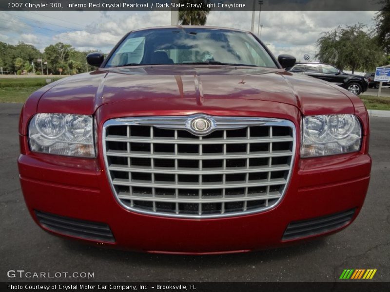 Inferno Red Crystal Pearlcoat / Dark Slate Gray/Light Graystone 2007 Chrysler 300