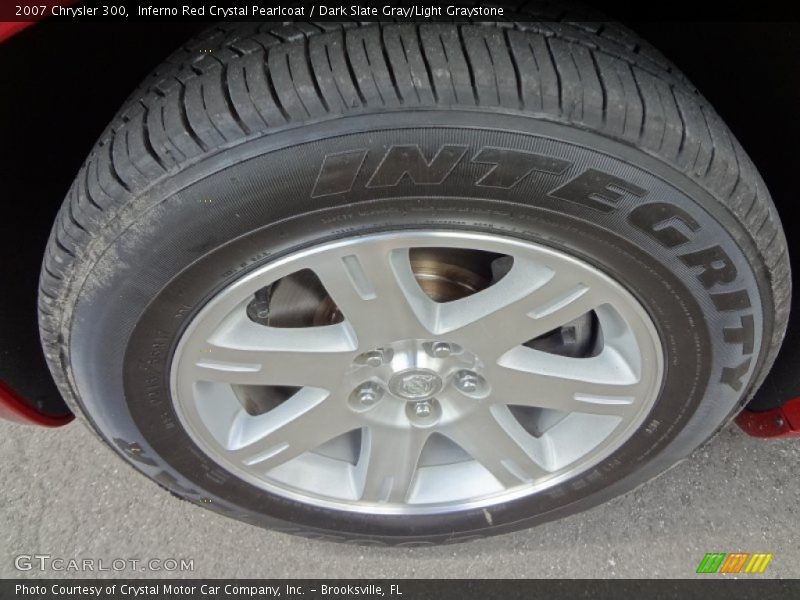 Inferno Red Crystal Pearlcoat / Dark Slate Gray/Light Graystone 2007 Chrysler 300