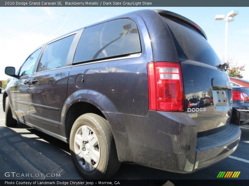 Blackberry Metallic / Dark Slate Gray/Light Shale 2010 Dodge Grand Caravan SE