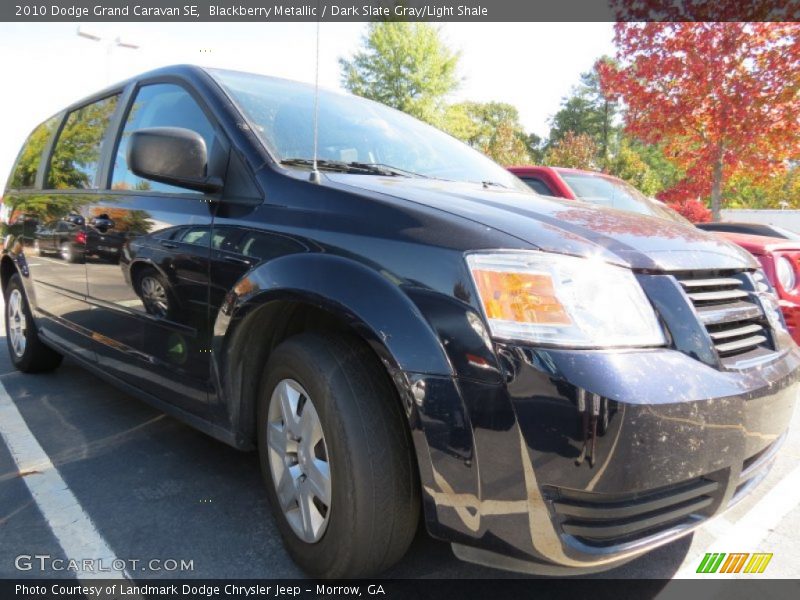 Blackberry Metallic / Dark Slate Gray/Light Shale 2010 Dodge Grand Caravan SE