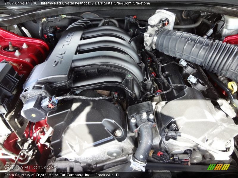 Inferno Red Crystal Pearlcoat / Dark Slate Gray/Light Graystone 2007 Chrysler 300