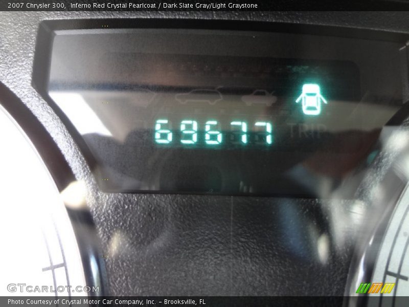 Inferno Red Crystal Pearlcoat / Dark Slate Gray/Light Graystone 2007 Chrysler 300