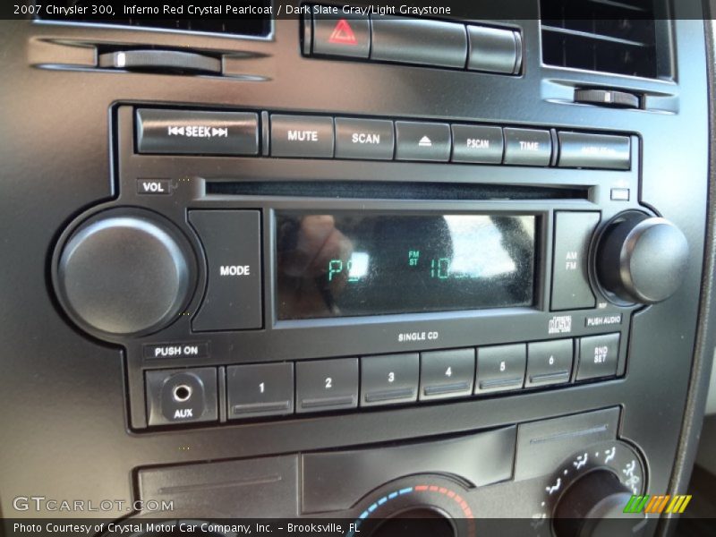 Inferno Red Crystal Pearlcoat / Dark Slate Gray/Light Graystone 2007 Chrysler 300