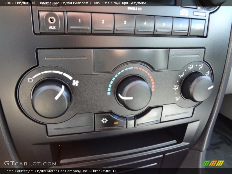Inferno Red Crystal Pearlcoat / Dark Slate Gray/Light Graystone 2007 Chrysler 300