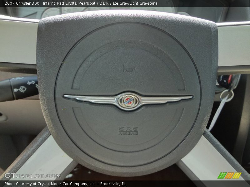 Inferno Red Crystal Pearlcoat / Dark Slate Gray/Light Graystone 2007 Chrysler 300