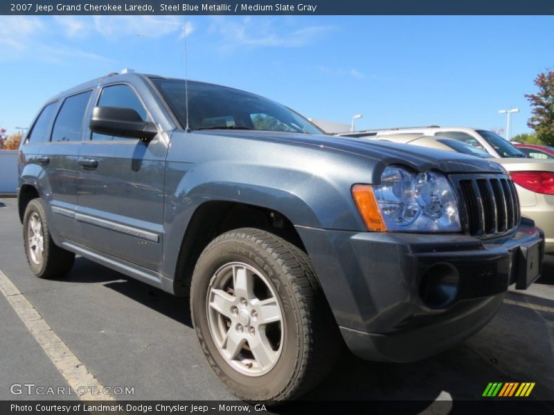 Steel Blue Metallic / Medium Slate Gray 2007 Jeep Grand Cherokee Laredo