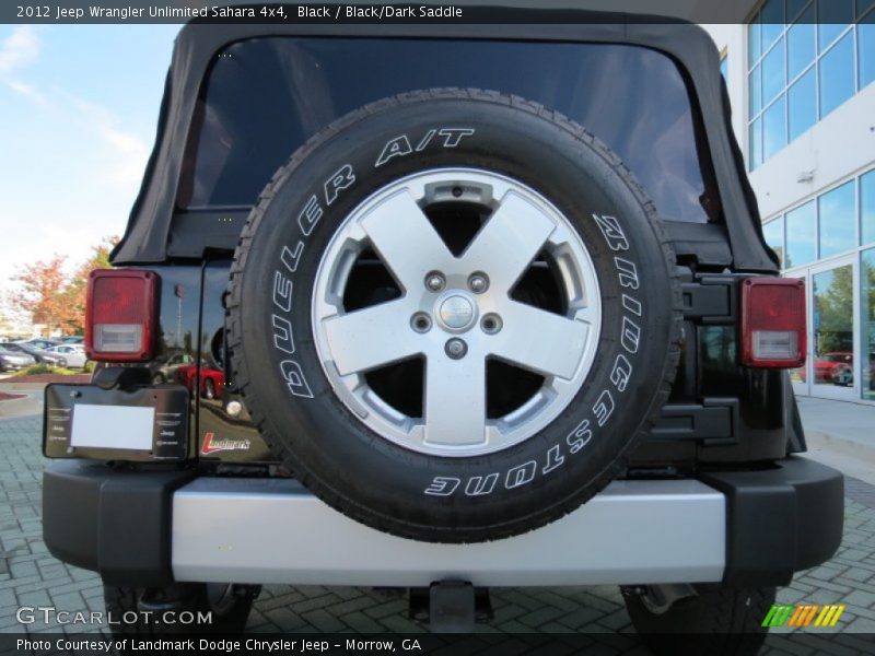 Black / Black/Dark Saddle 2012 Jeep Wrangler Unlimited Sahara 4x4