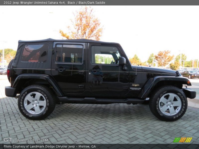 Black / Black/Dark Saddle 2012 Jeep Wrangler Unlimited Sahara 4x4
