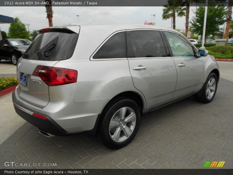 Palladium Metallic / Taupe 2012 Acura MDX SH-AWD