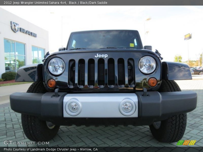 Black / Black/Dark Saddle 2012 Jeep Wrangler Unlimited Sahara 4x4