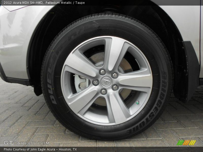 Palladium Metallic / Taupe 2012 Acura MDX SH-AWD
