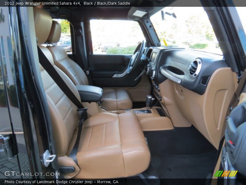 Black / Black/Dark Saddle 2012 Jeep Wrangler Unlimited Sahara 4x4