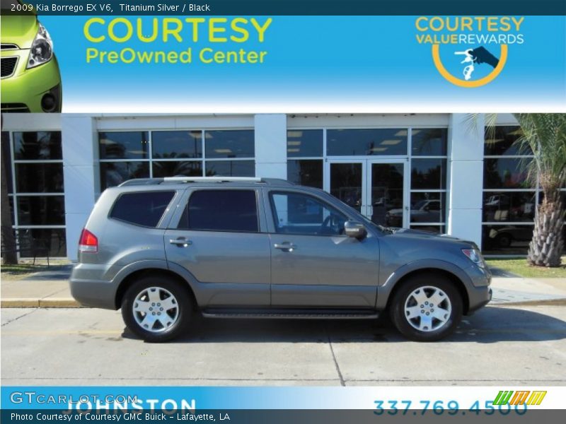 Titanium Silver / Black 2009 Kia Borrego EX V6
