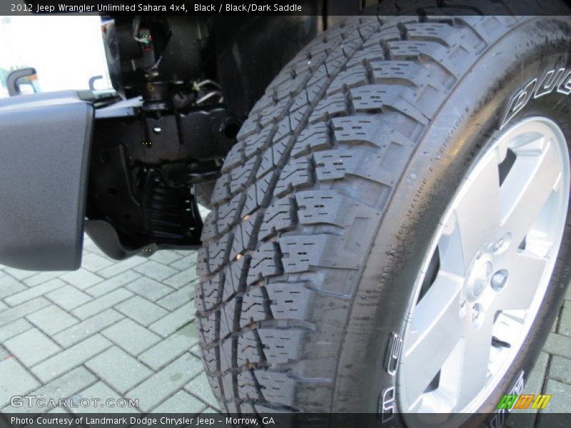 Black / Black/Dark Saddle 2012 Jeep Wrangler Unlimited Sahara 4x4