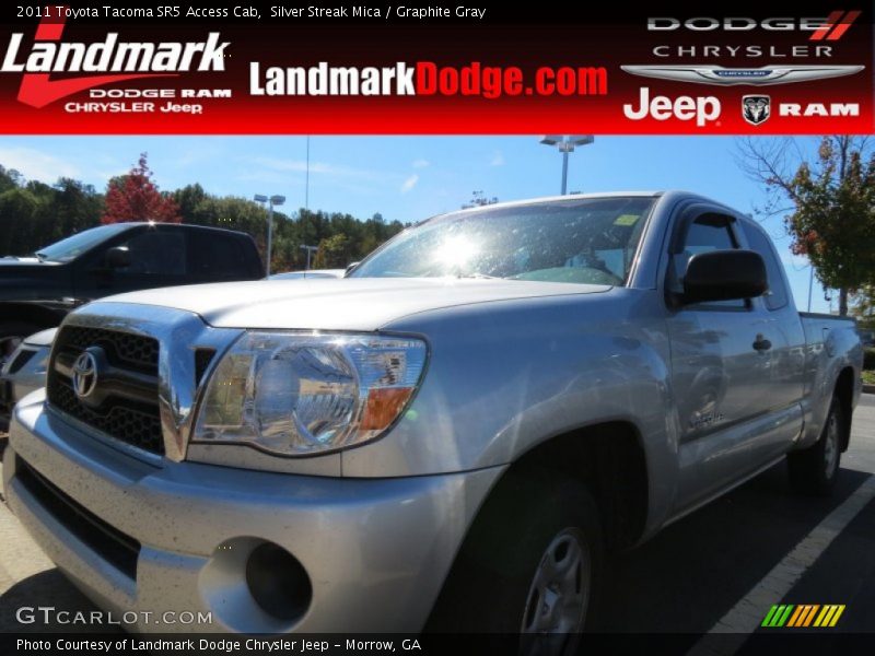 Silver Streak Mica / Graphite Gray 2011 Toyota Tacoma SR5 Access Cab