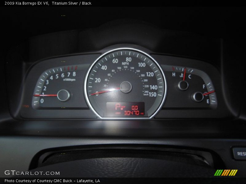 Titanium Silver / Black 2009 Kia Borrego EX V6