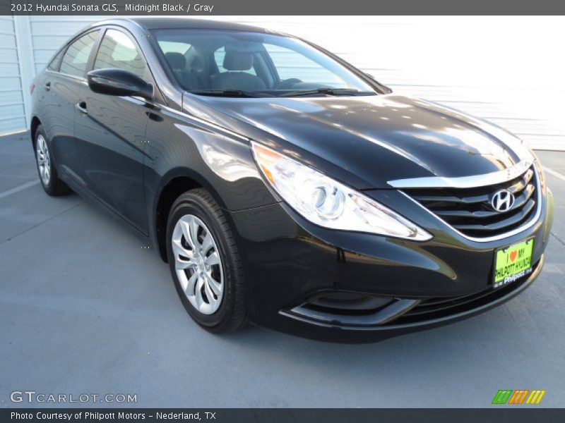 Midnight Black / Gray 2012 Hyundai Sonata GLS