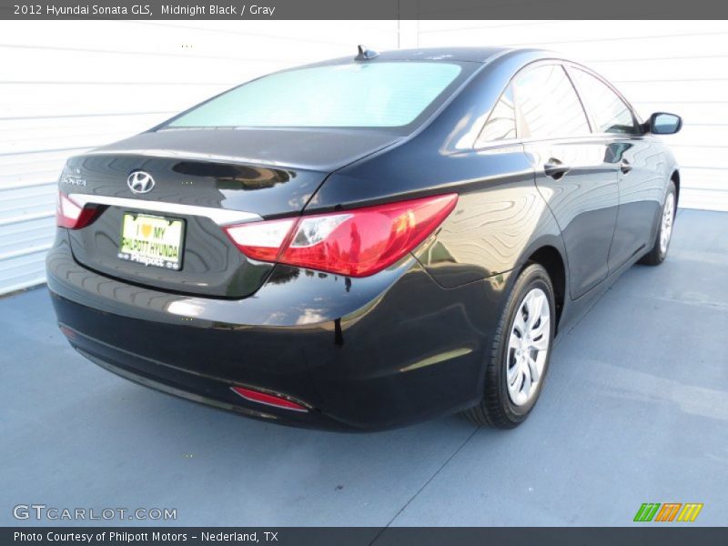 Midnight Black / Gray 2012 Hyundai Sonata GLS