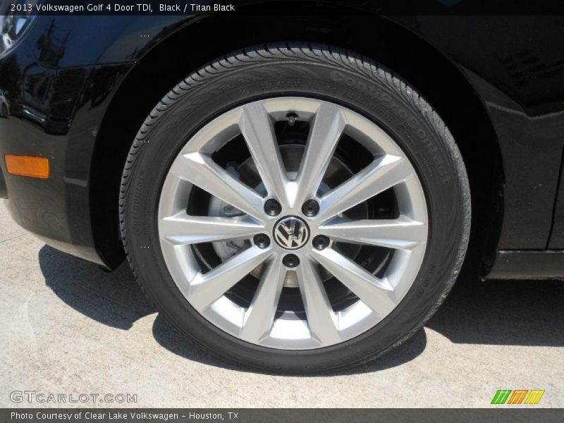 Black / Titan Black 2013 Volkswagen Golf 4 Door TDI