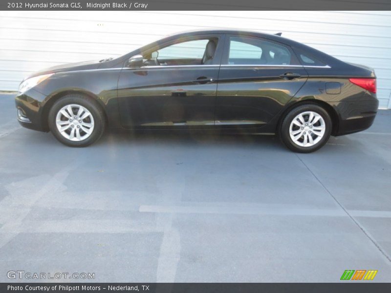 Midnight Black / Gray 2012 Hyundai Sonata GLS