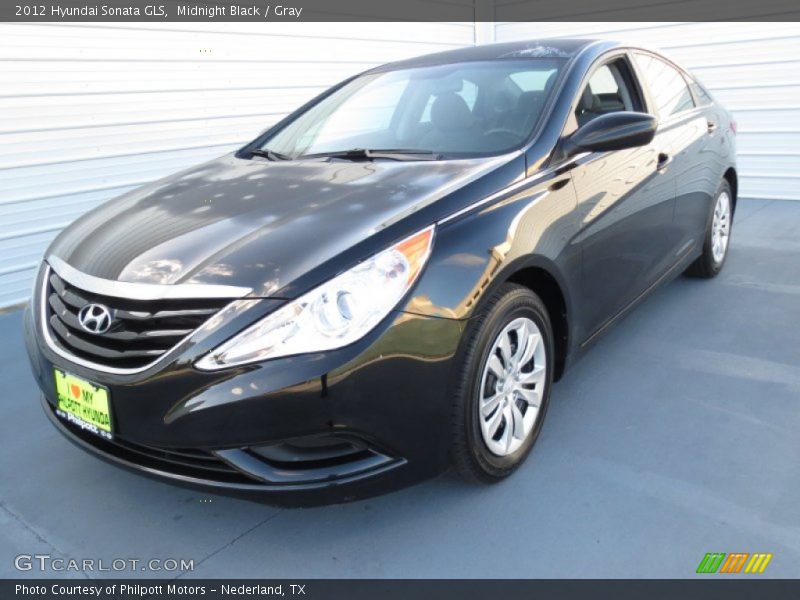Midnight Black / Gray 2012 Hyundai Sonata GLS