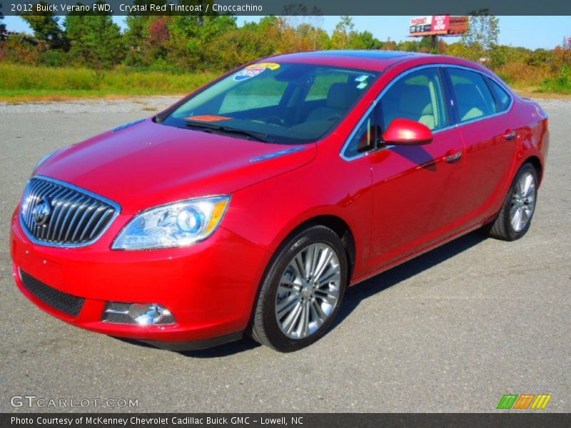 Crystal Red Tintcoat / Choccachino 2012 Buick Verano FWD