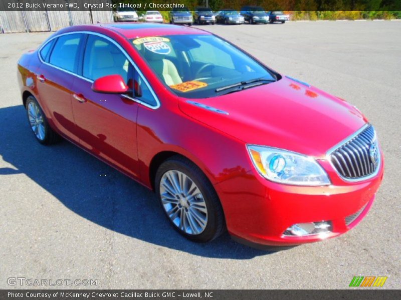 Crystal Red Tintcoat / Choccachino 2012 Buick Verano FWD