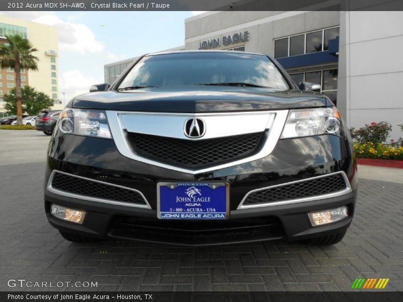 Crystal Black Pearl / Taupe 2012 Acura MDX SH-AWD