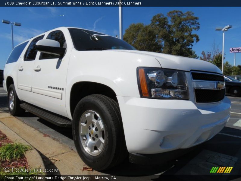 Summit White / Light Cashmere/Dark Cashmere 2009 Chevrolet Suburban LT