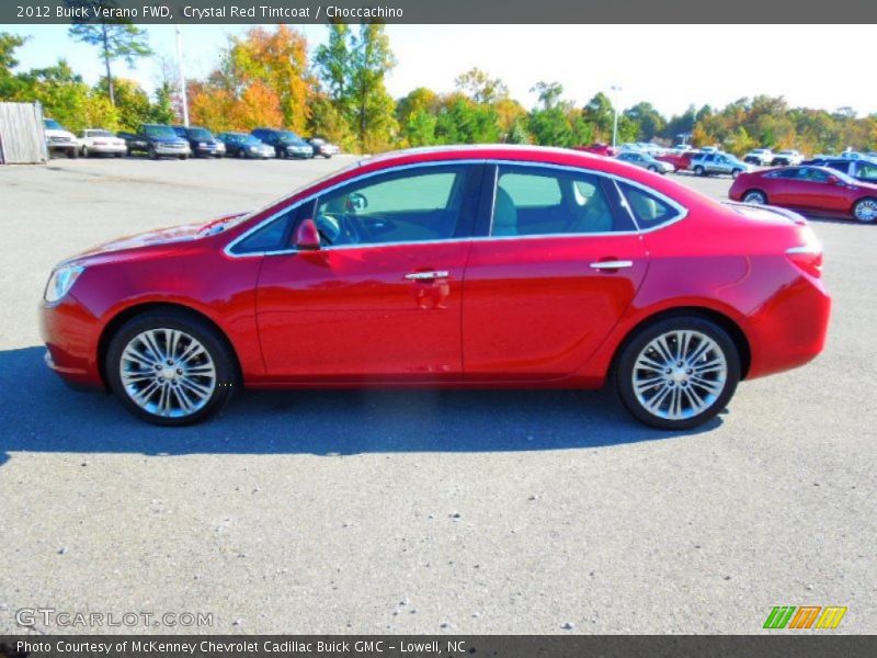 Crystal Red Tintcoat / Choccachino 2012 Buick Verano FWD