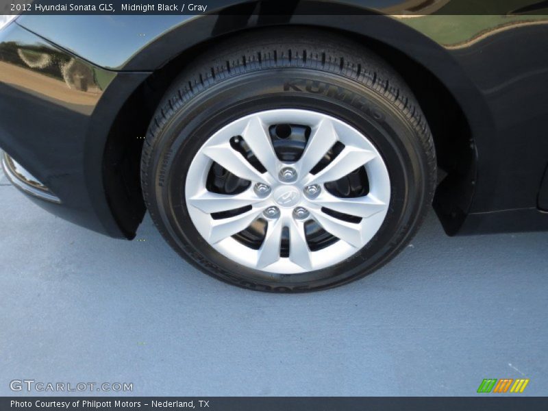 Midnight Black / Gray 2012 Hyundai Sonata GLS