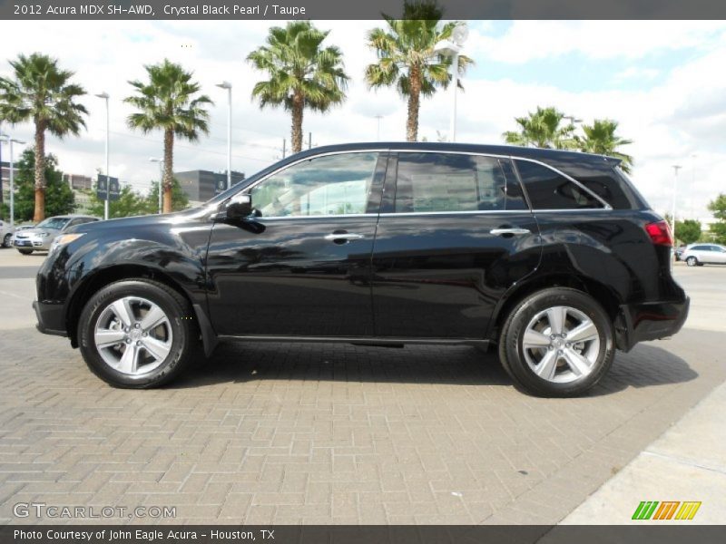 Crystal Black Pearl / Taupe 2012 Acura MDX SH-AWD