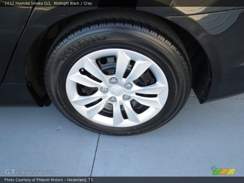 Midnight Black / Gray 2012 Hyundai Sonata GLS