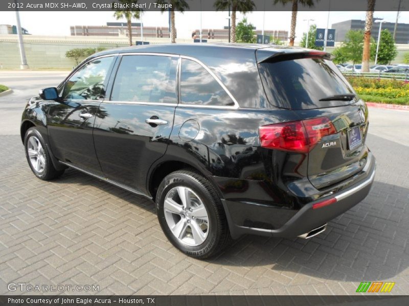 Crystal Black Pearl / Taupe 2012 Acura MDX SH-AWD