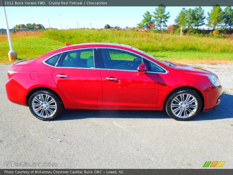 Crystal Red Tintcoat / Choccachino 2012 Buick Verano FWD