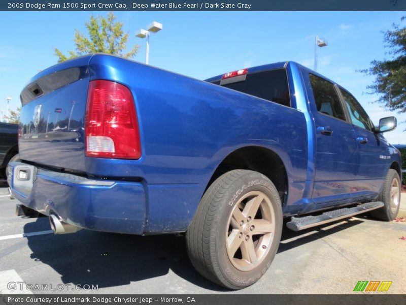 Deep Water Blue Pearl / Dark Slate Gray 2009 Dodge Ram 1500 Sport Crew Cab