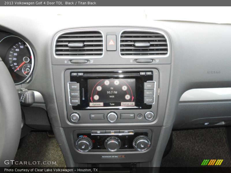 Black / Titan Black 2013 Volkswagen Golf 4 Door TDI
