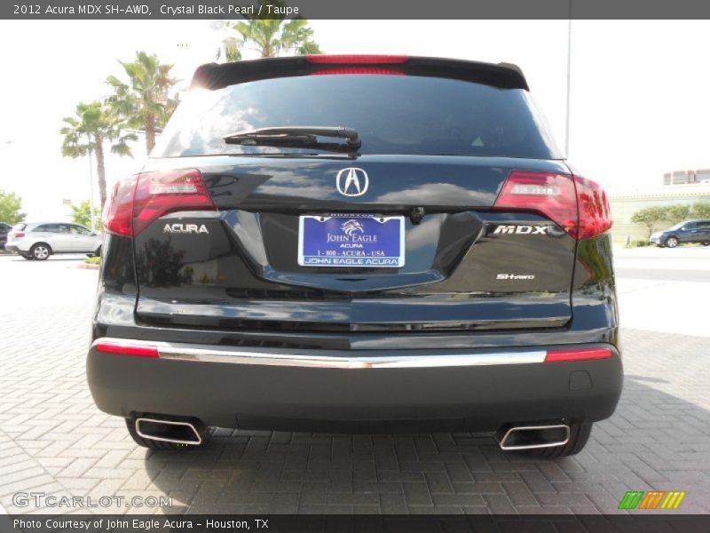Crystal Black Pearl / Taupe 2012 Acura MDX SH-AWD