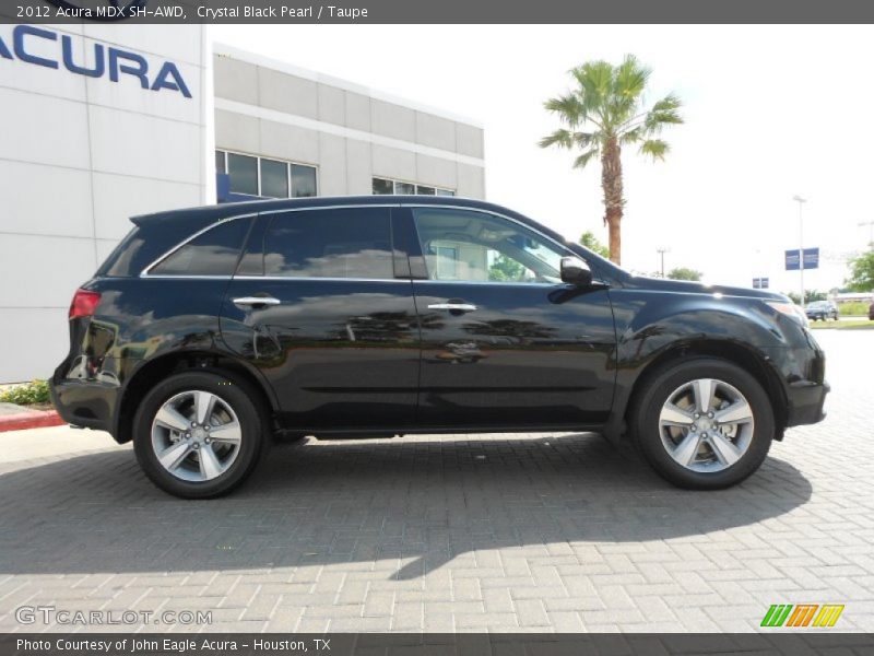 Crystal Black Pearl / Taupe 2012 Acura MDX SH-AWD