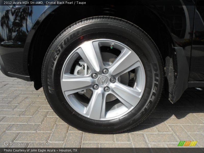 Crystal Black Pearl / Taupe 2012 Acura MDX SH-AWD