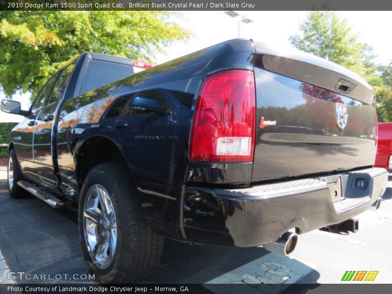 Brilliant Black Crystal Pearl / Dark Slate Gray 2010 Dodge Ram 1500 Sport Quad Cab