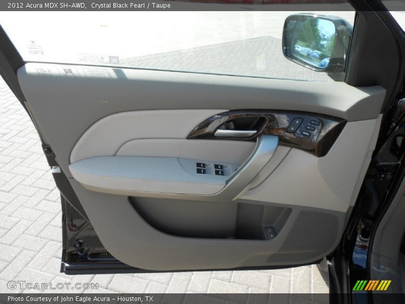 Crystal Black Pearl / Taupe 2012 Acura MDX SH-AWD