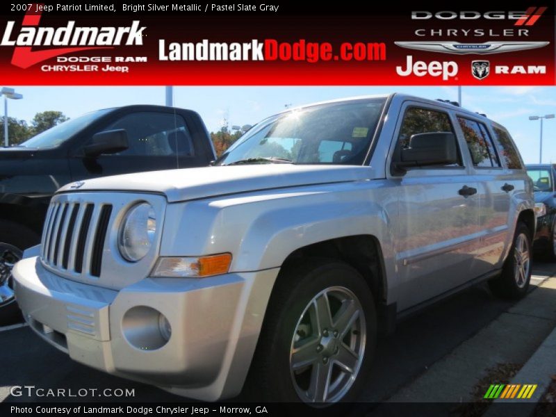 Bright Silver Metallic / Pastel Slate Gray 2007 Jeep Patriot Limited